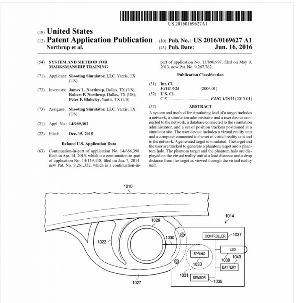 virtual reality shotgun shooting patent 